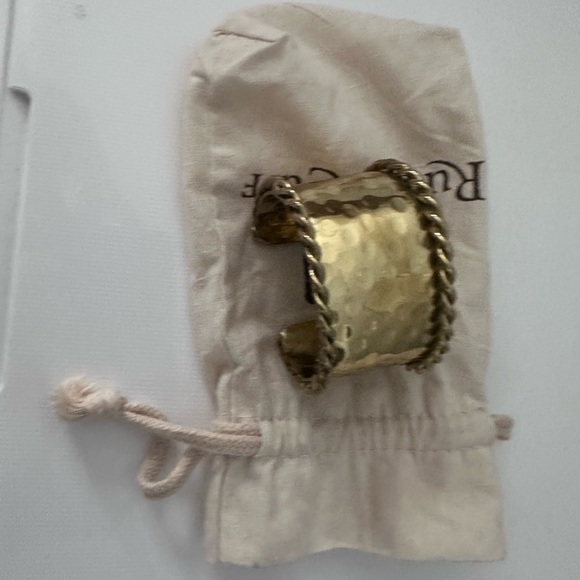 Gold Rope Rustic Cuff - Picture 3 of 6